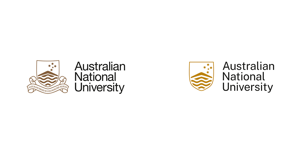 澳大利亞國立大學校徽新舊對比
